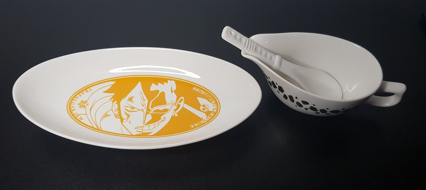 One Piece - Dressrosa Battle Edition - Ichiban Kuji D Prize - Trafalgar Law Curry Plate Set