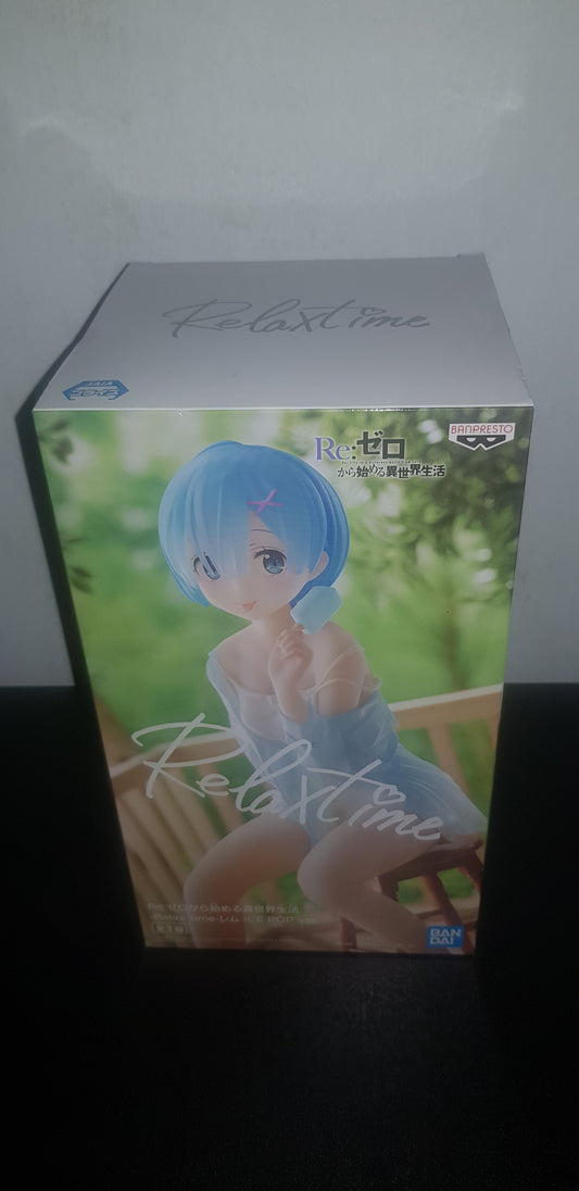 Figurine Re Zero - Relax Time - Rem - Ice Pop ver.