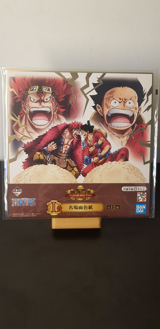 Shikishi One Piece - Legends over Time - I-Prize - Luffy Taro and Eustass Kid