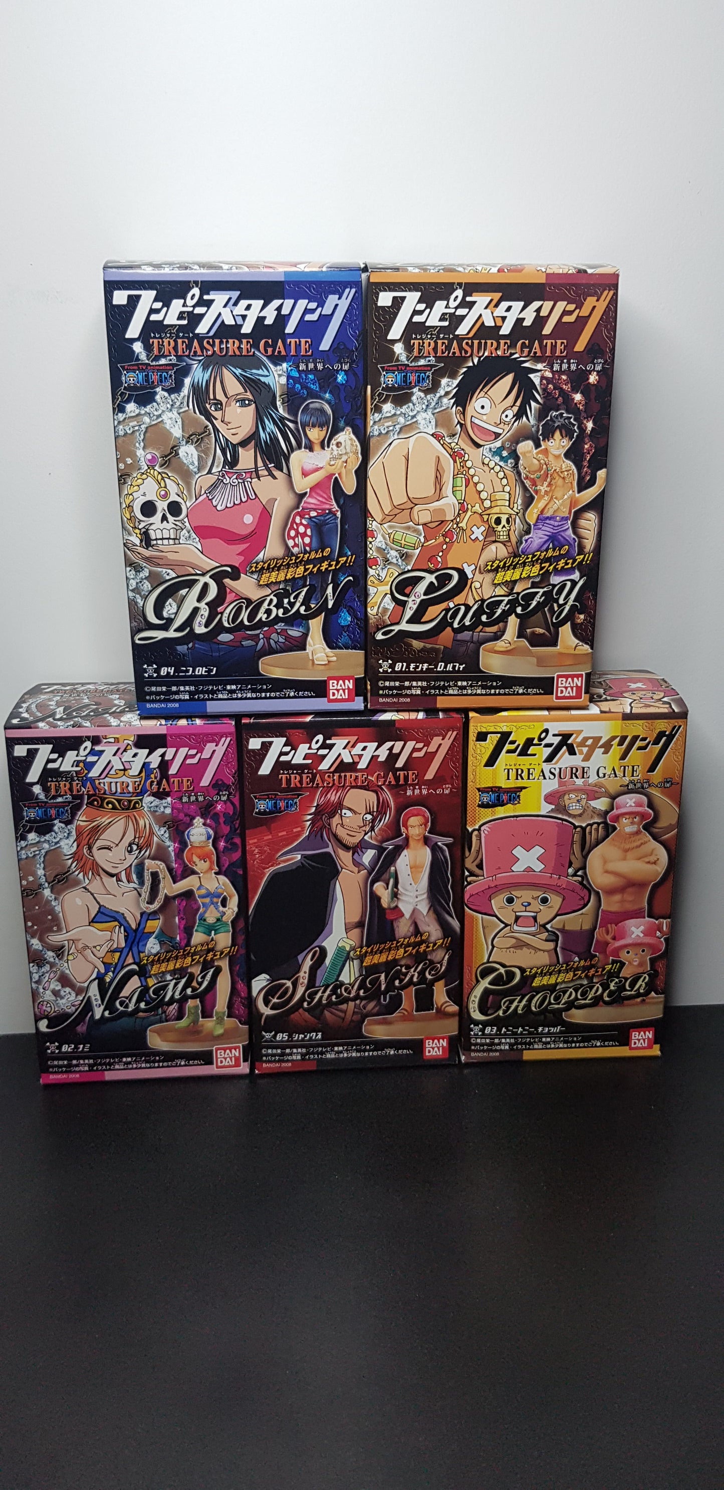 Figurines Super One Piece Styling Treasure Gate - Set Complet de 5 Figurines - 2008