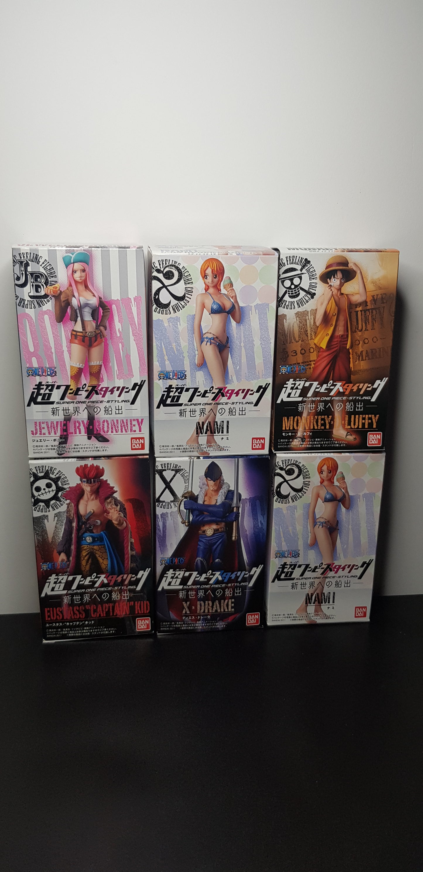 Figurines Super One Piece Styling - Set Complet de 6 Figurines - 2012