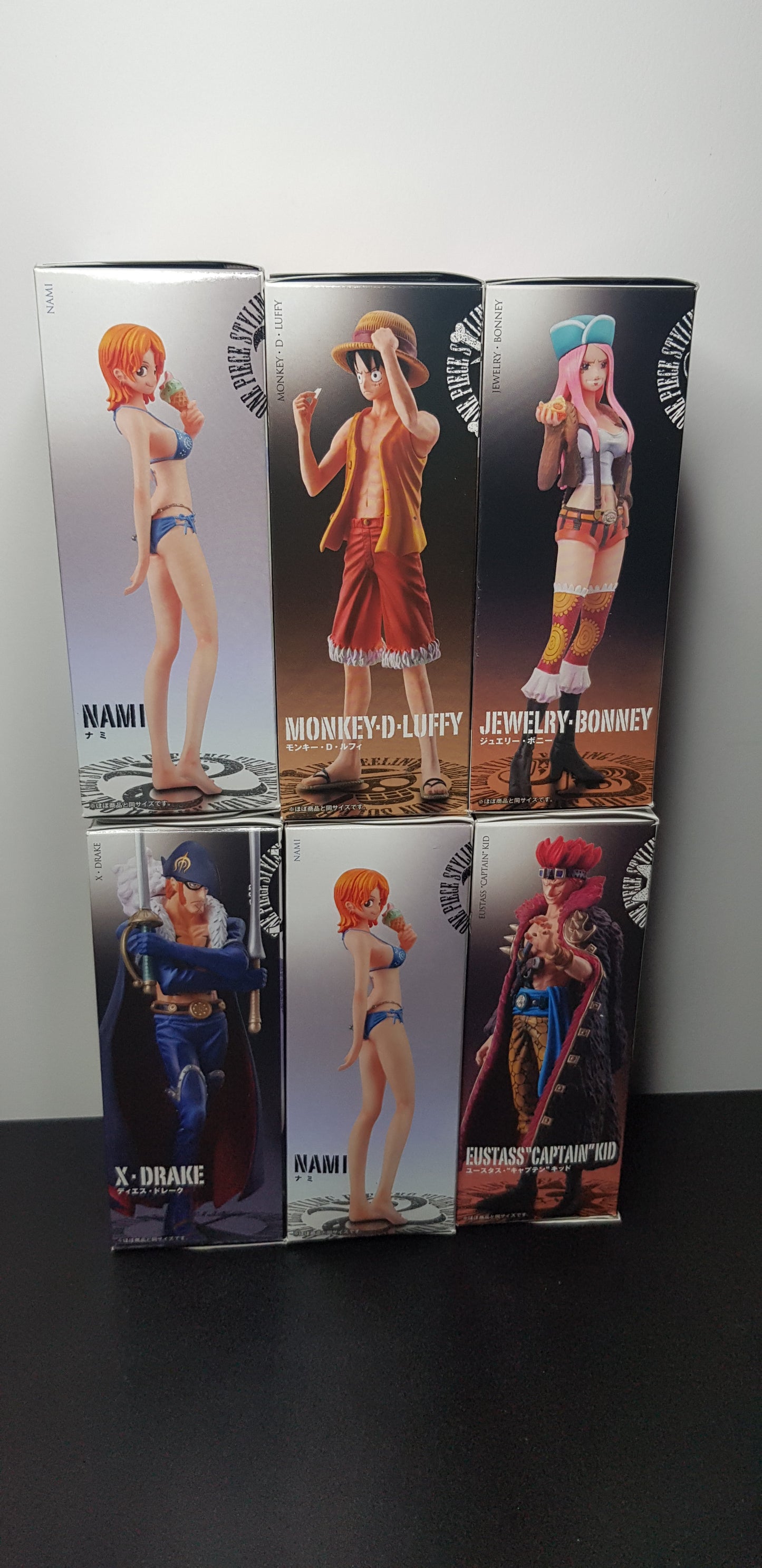 Figurines Super One Piece Styling - Set Complet de 6 Figurines - 2012