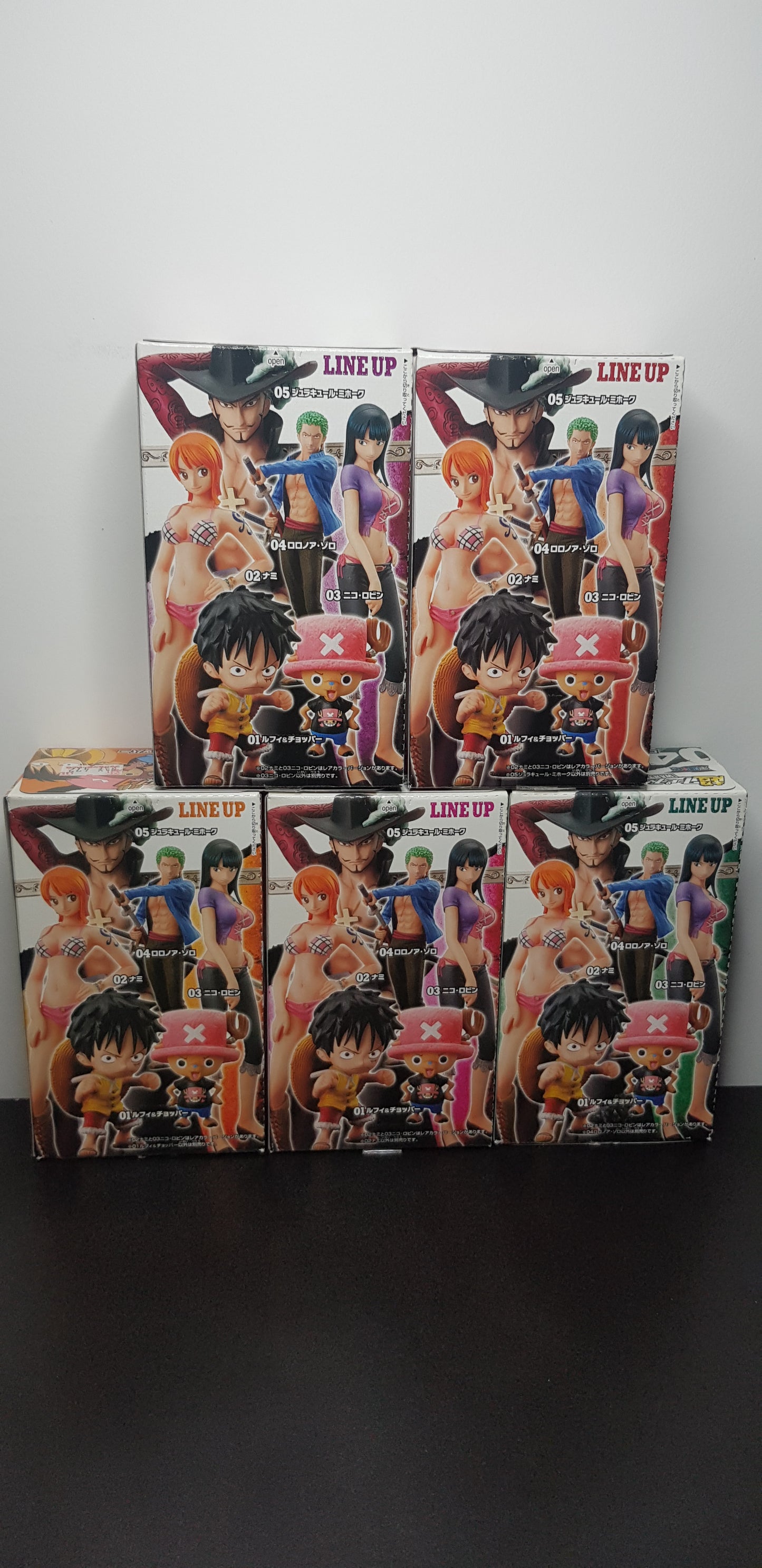 Figurines Super One Piece Styling Wanted - Set Complet de 5 Figurines - 2011