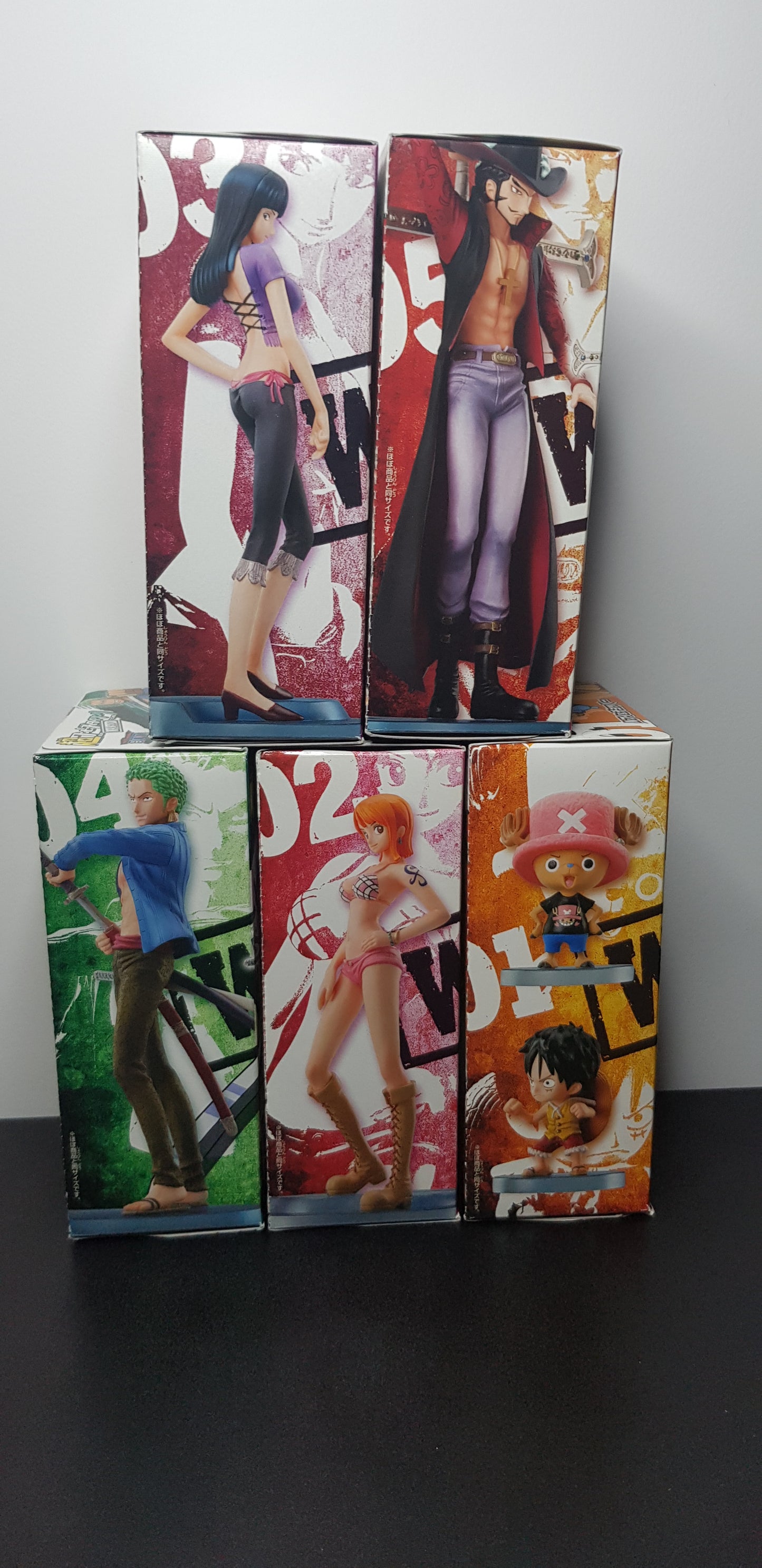 Figurines Super One Piece Styling Wanted - Set Complet de 5 Figurines - 2011