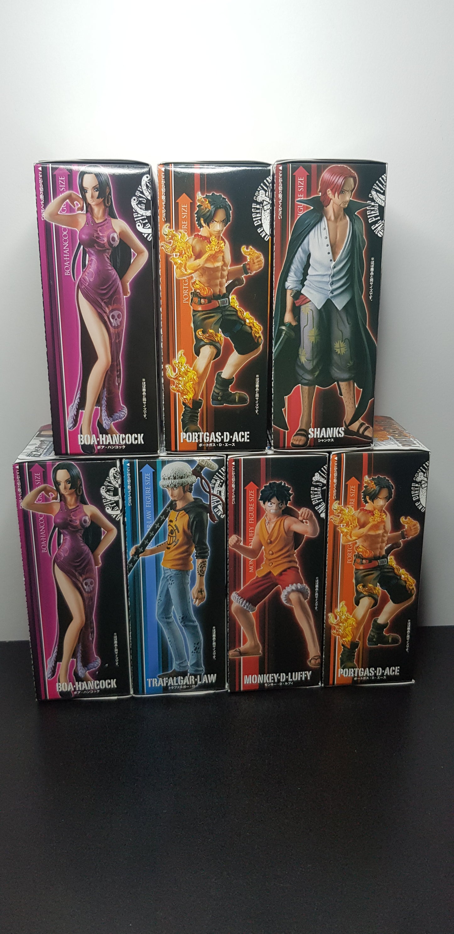 Figurines Super One Piece Styling Marine Ford - Set Complet de 7 Figurines - 2010