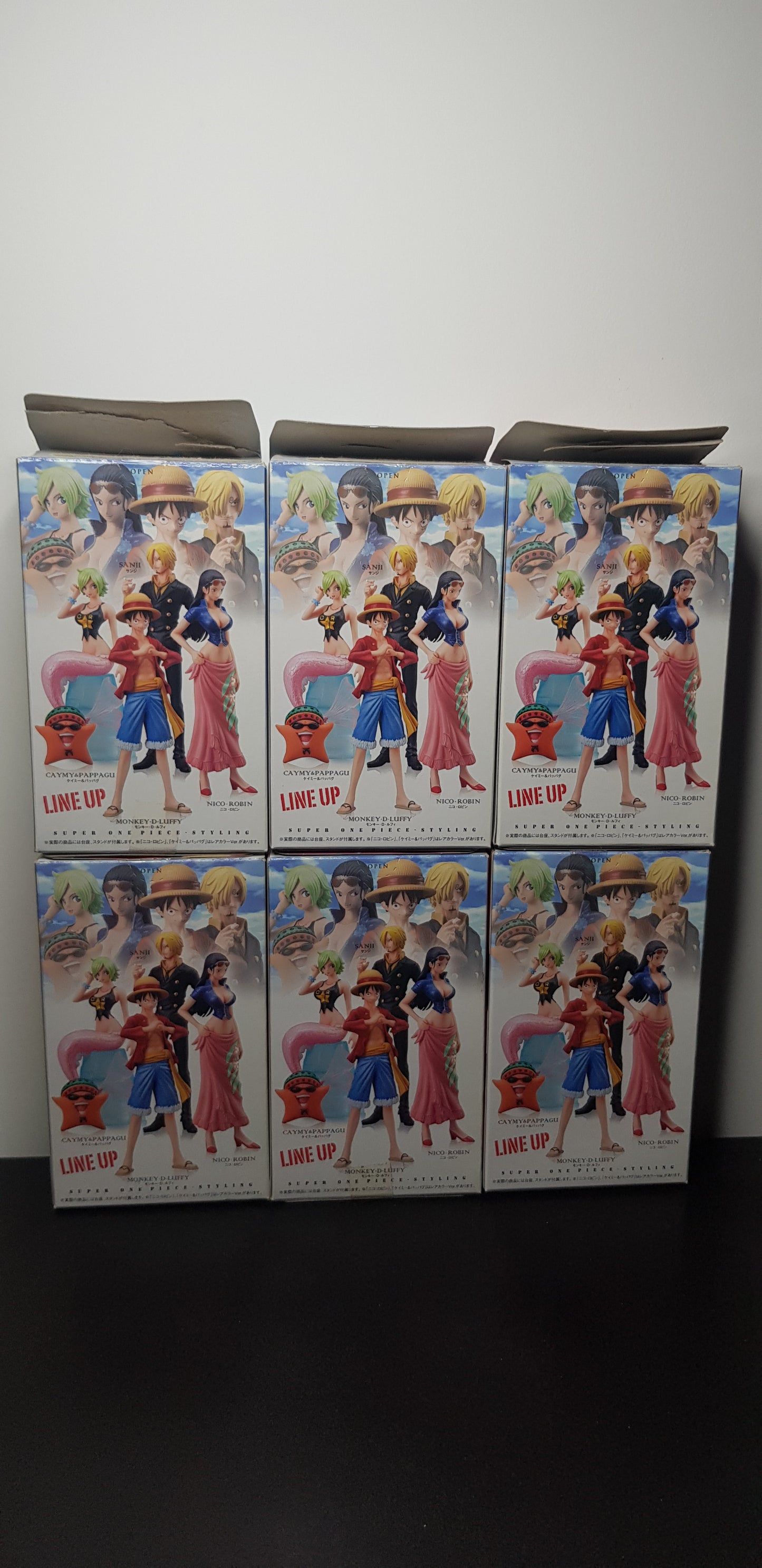 Figurines Super One Piece Styling Ambitious Might - Set Complet de 6 Figurines - 2011