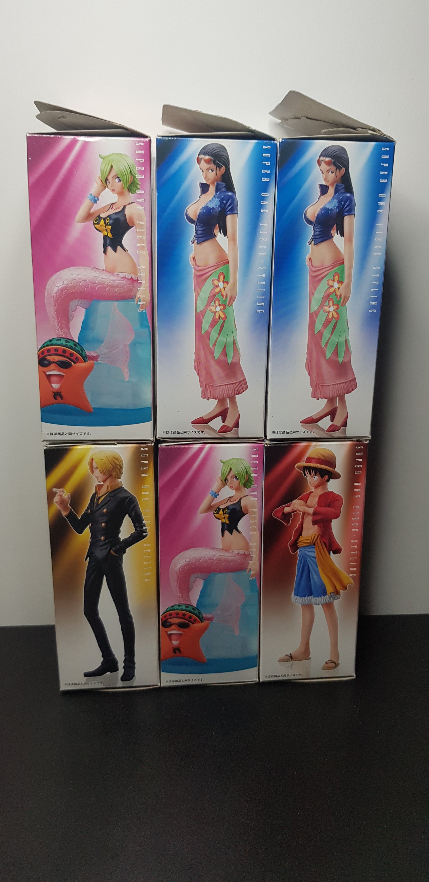 Figurines Super One Piece Styling Ambitious Might - Set Complet de 6 Figurines - 2011