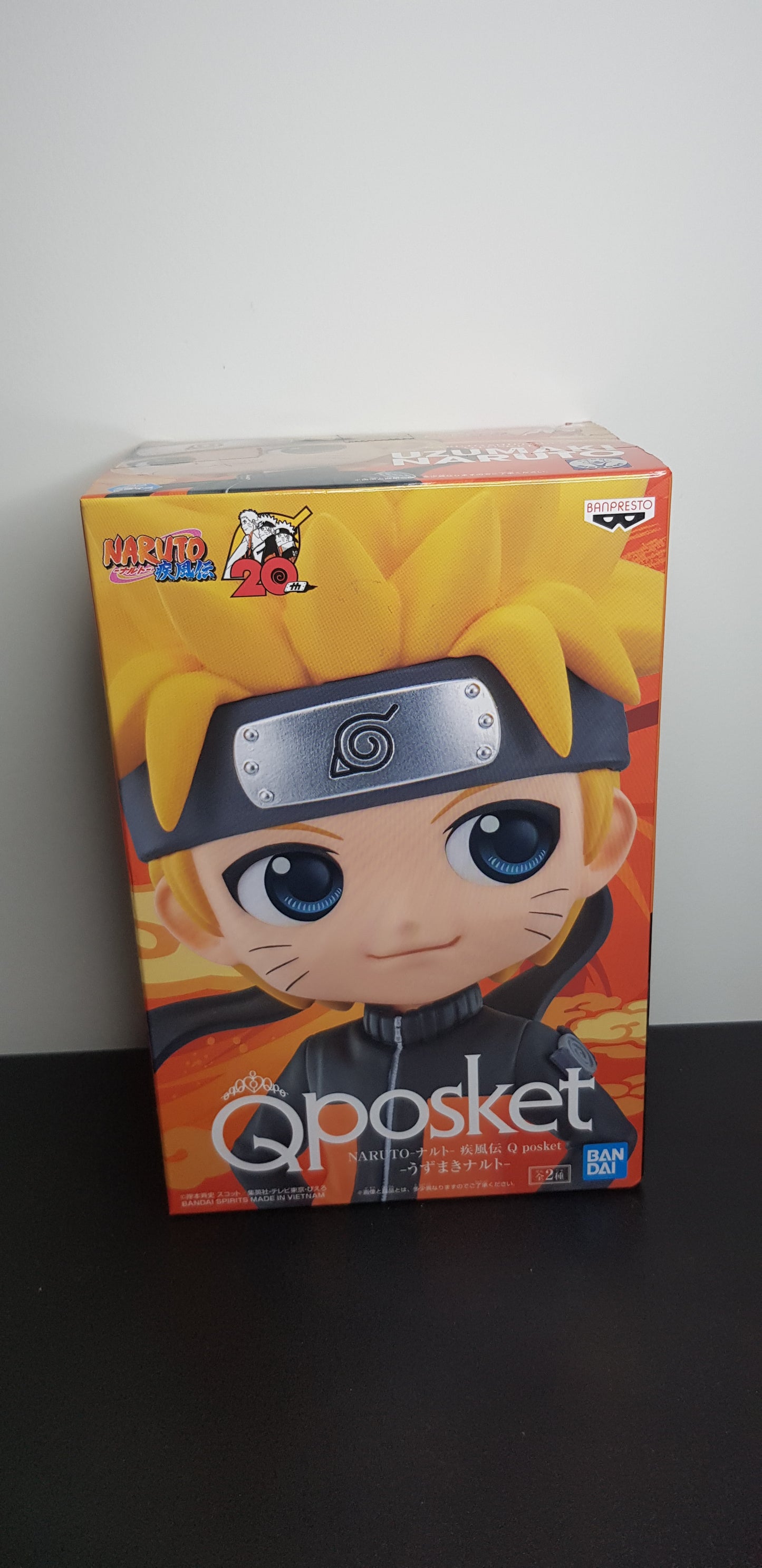 Figurine Naruto Shippuden 20th Anniversary - QPosket - Uzumaki Naruto Type A