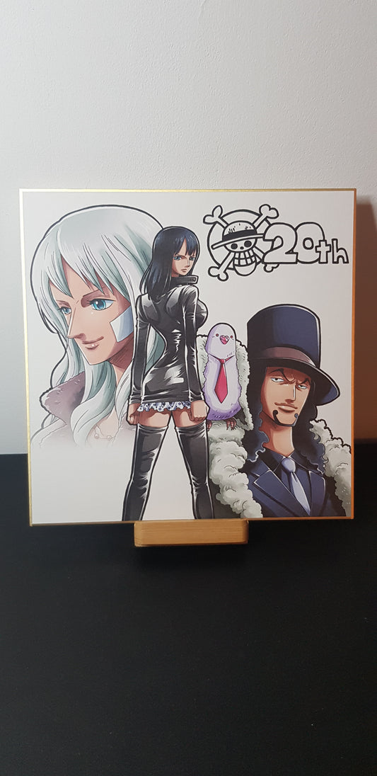 Shikishi One Piece - Ichiban Kuji 20th Anniversary - Prize K - Lucci / Robin / Olvia