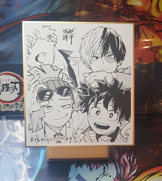 Shikishi My Hero Academia – World Heroes Mission (Bonus Cinéma) – Reproduction Horikoshi