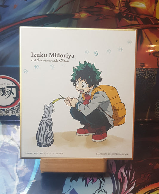 Shikishi My Hero Academia - Cat and Take a Break E-Prize - Izuku Midoriya