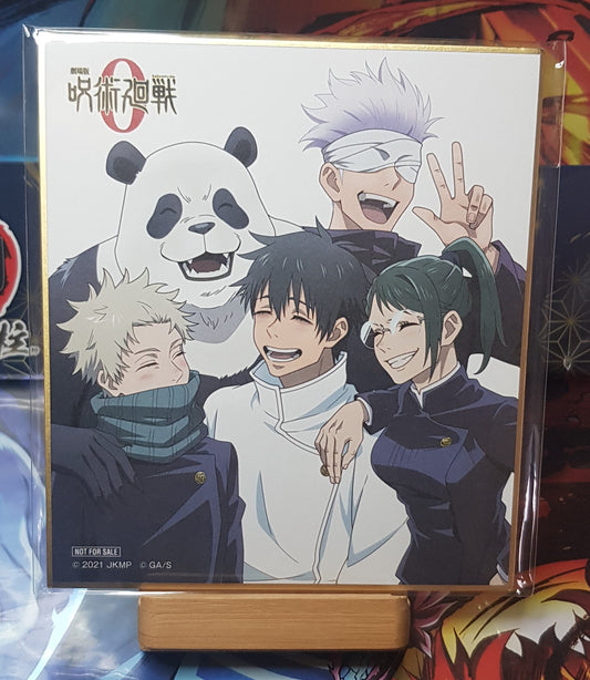 Shikishi Jujutsu Kaisen 0 – Gojo, Yuta, Maki, Panda et Inumaki en illustration collector