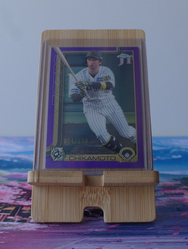 Koji Chikamoto Purple Refractor 074/250 – Topps Chrome NPB 2025